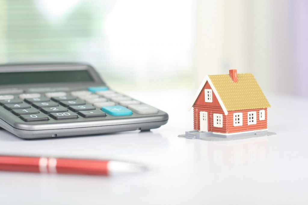 Calculator and small house model