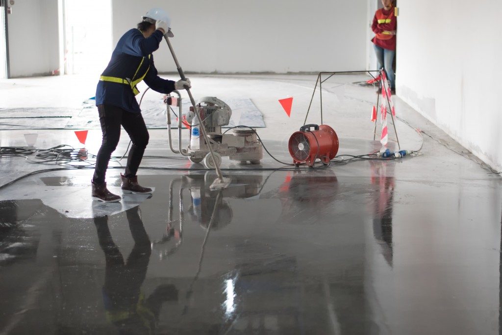concrete floor cleaning