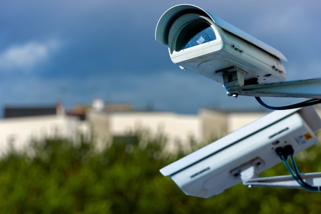 security cameras operating