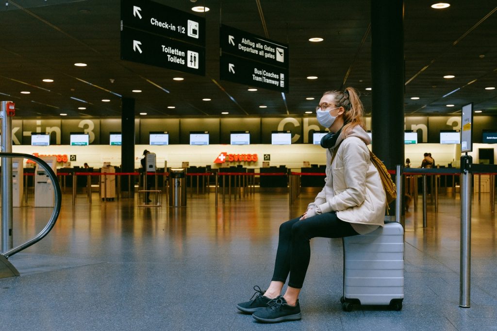 woman at an airport